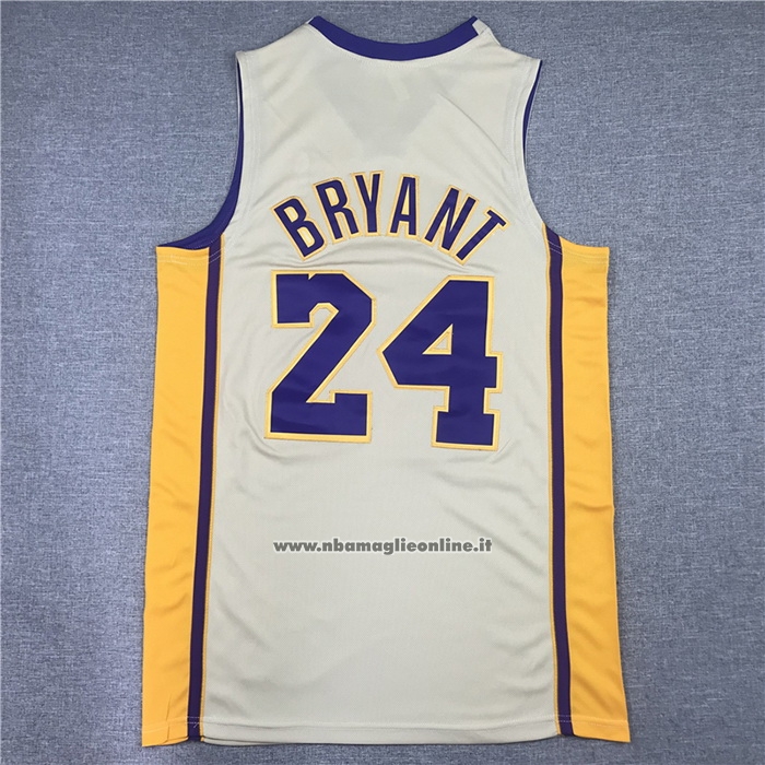 Maglia Los Angeles Lakers Kobe Bryant #24 Hardwood Classics 2008-2009 Bianco